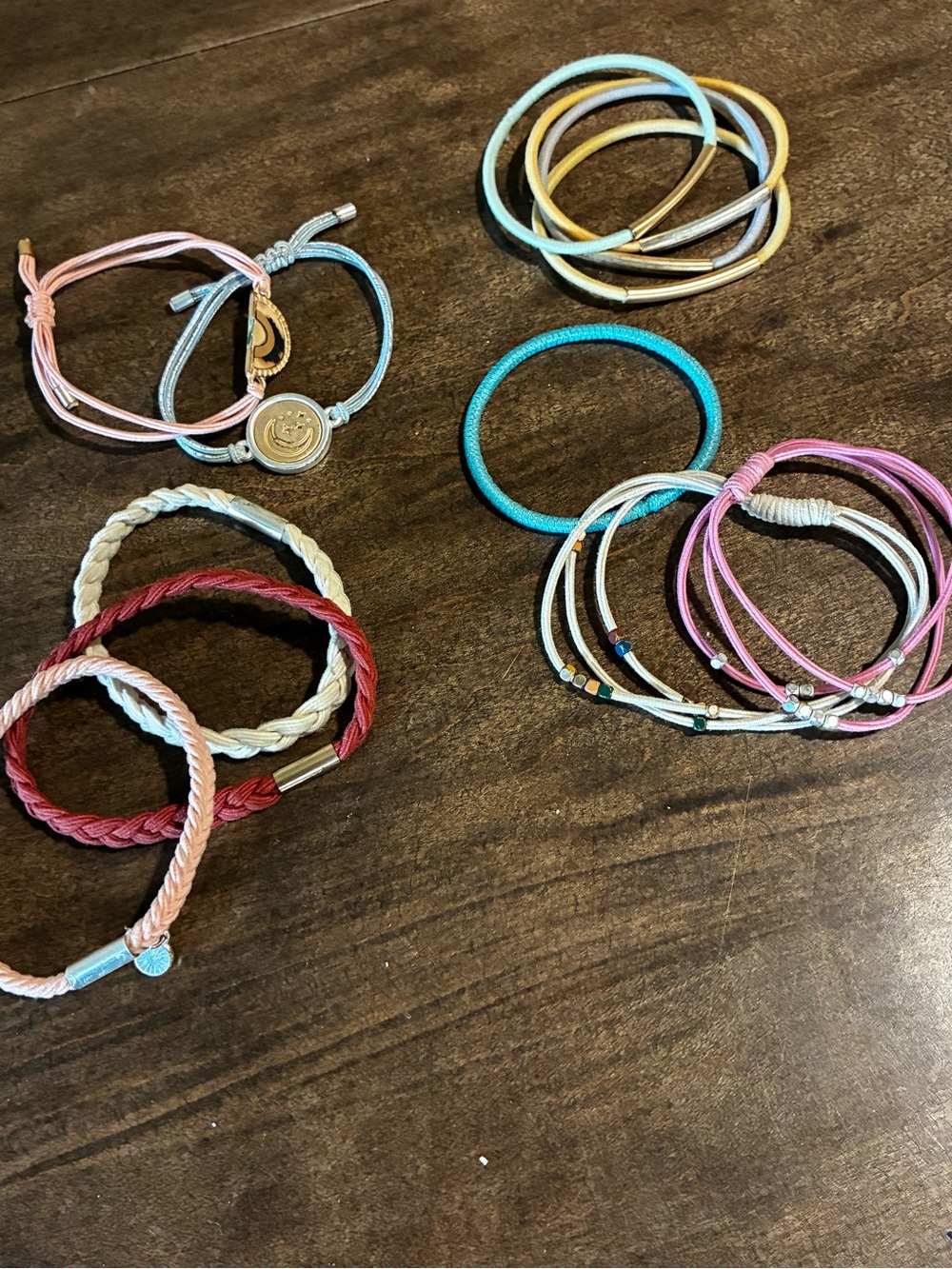 Boho Multicolor String & Shell Bracelet Set - Picture 2 of 3